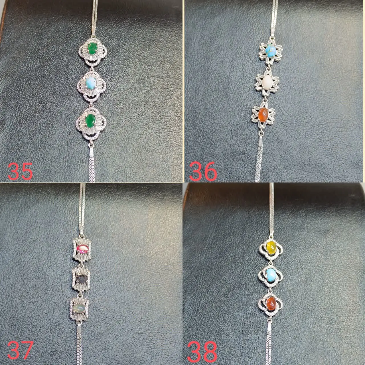 دستبند زنانه نقره در مدل‌های متفاوت 💍😍
