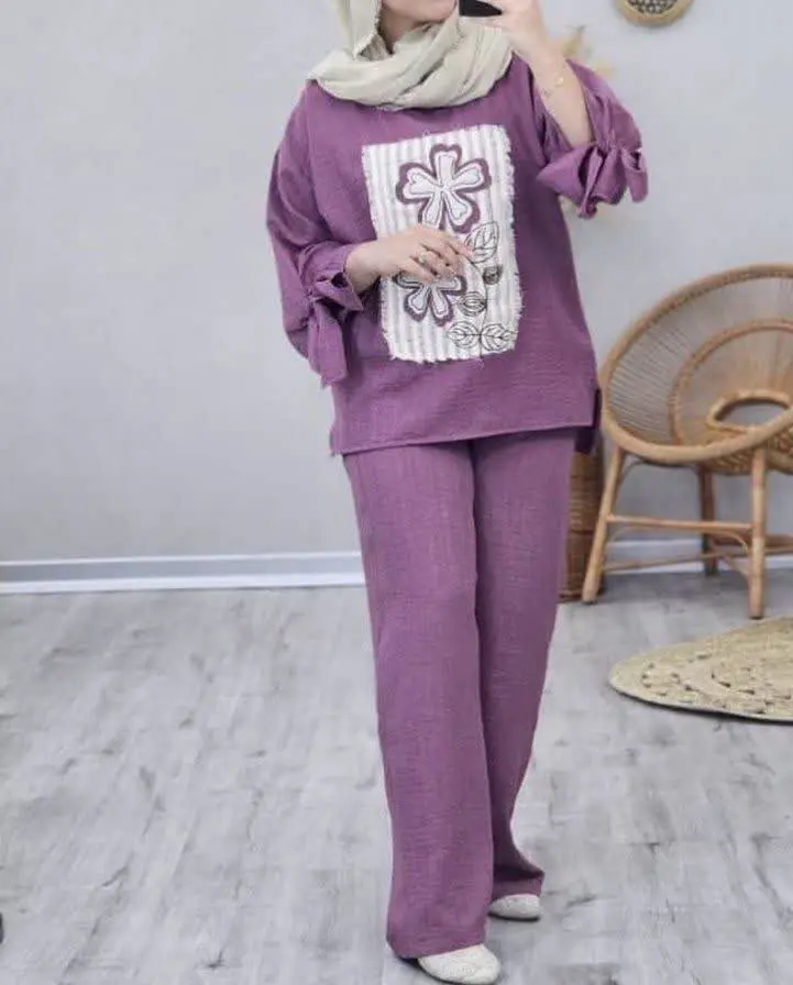 🛍نام: شومیز شلوار نرگس🍃