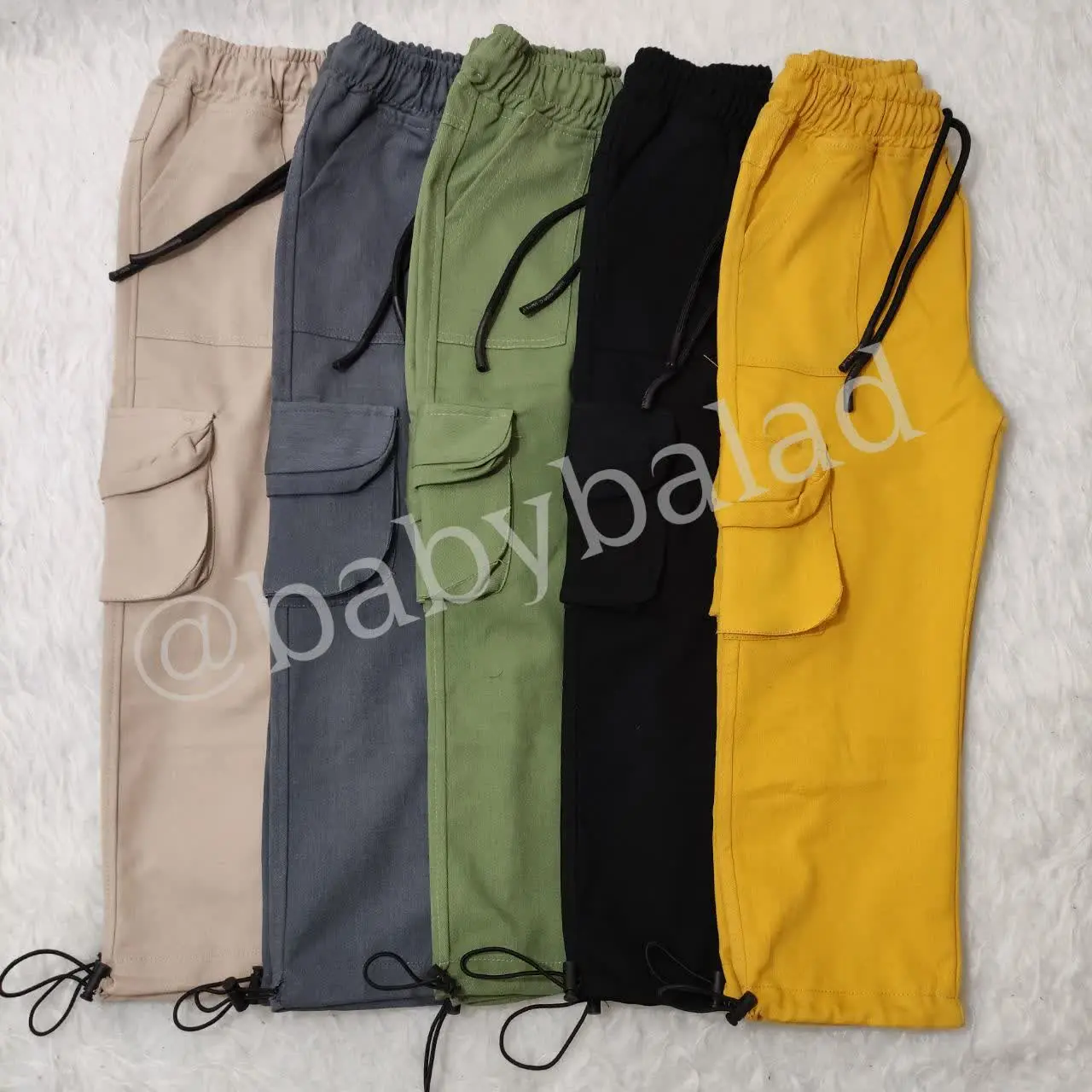 شلوارهای کتان کارگو
