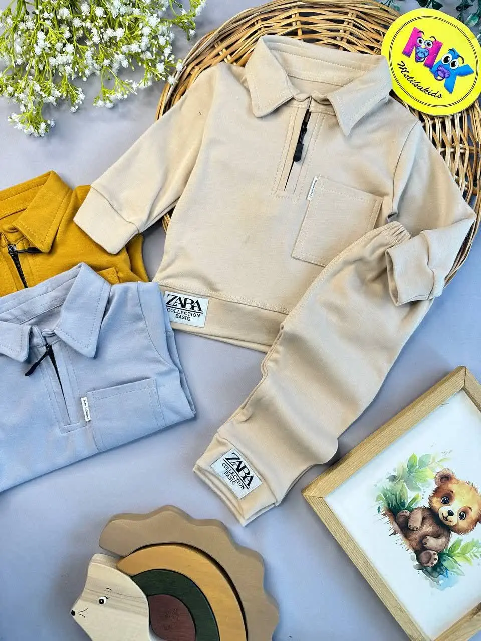 بلوز شلوار جیب دار نوزادی و...