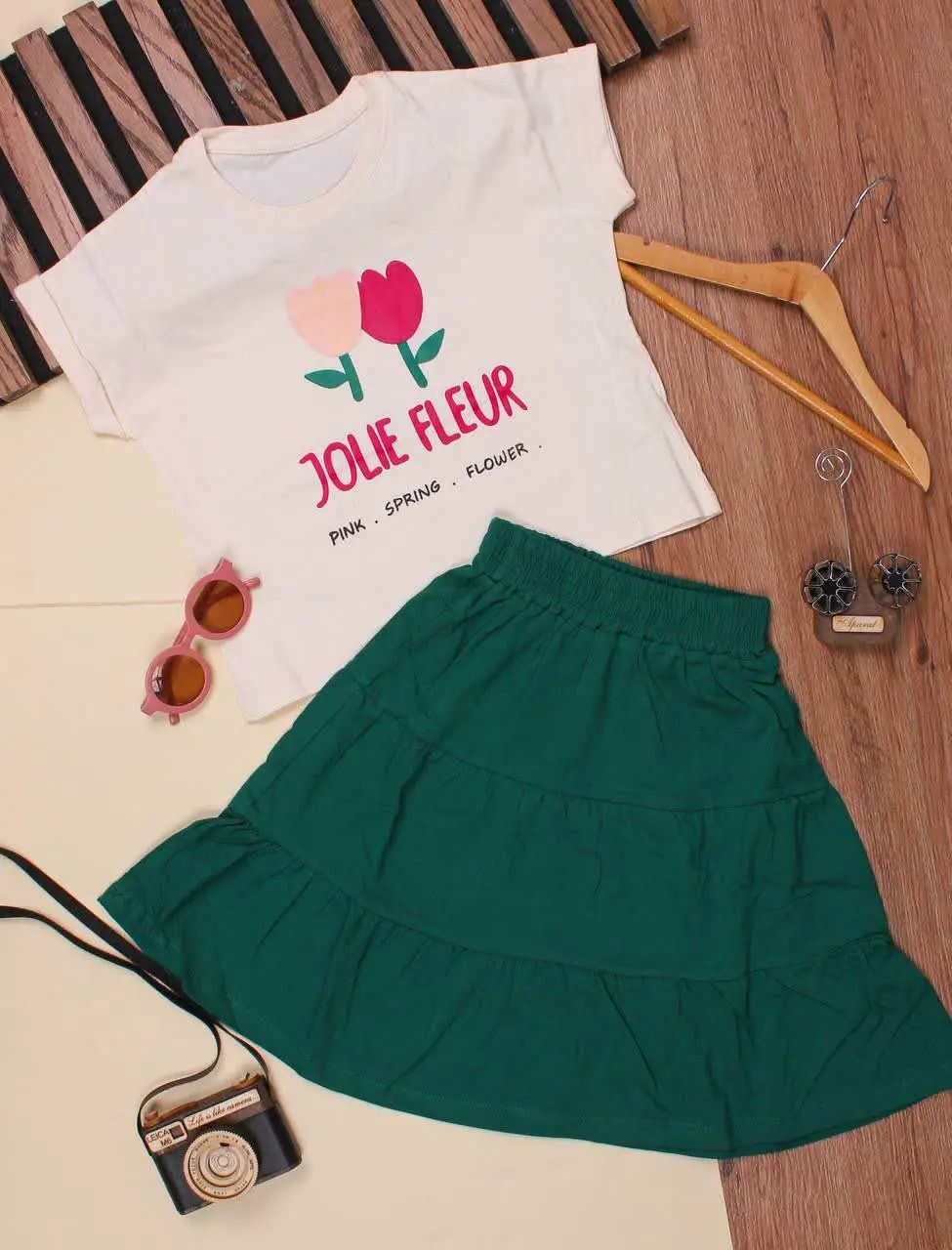 👕نام کالا: #کراپ_دامن خترانه 

