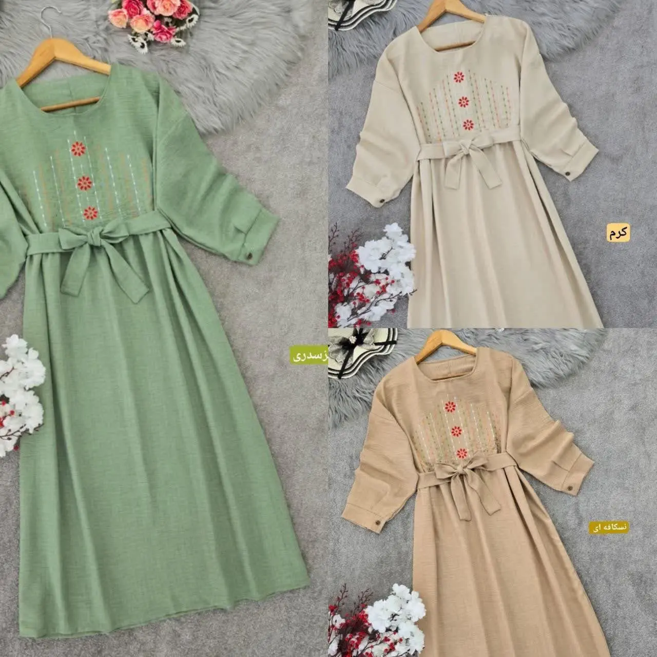 پیراهن گلدوزی چشمک