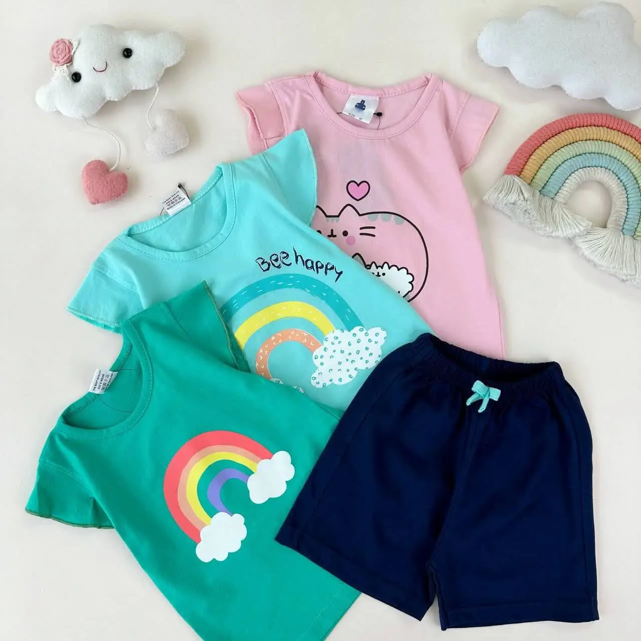 ✅ تاپ شلوارک آستین چین👌👌
