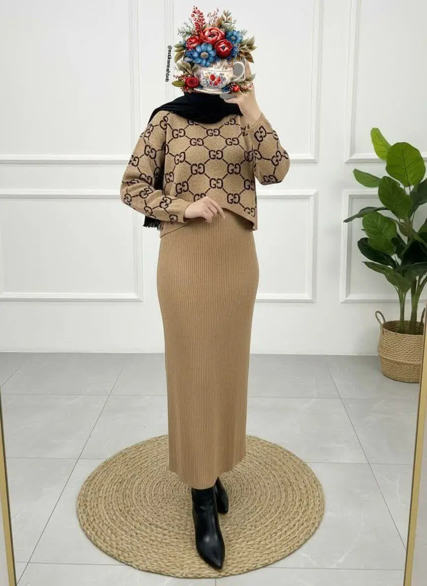 ست بلوز سارافون بافت طرح G