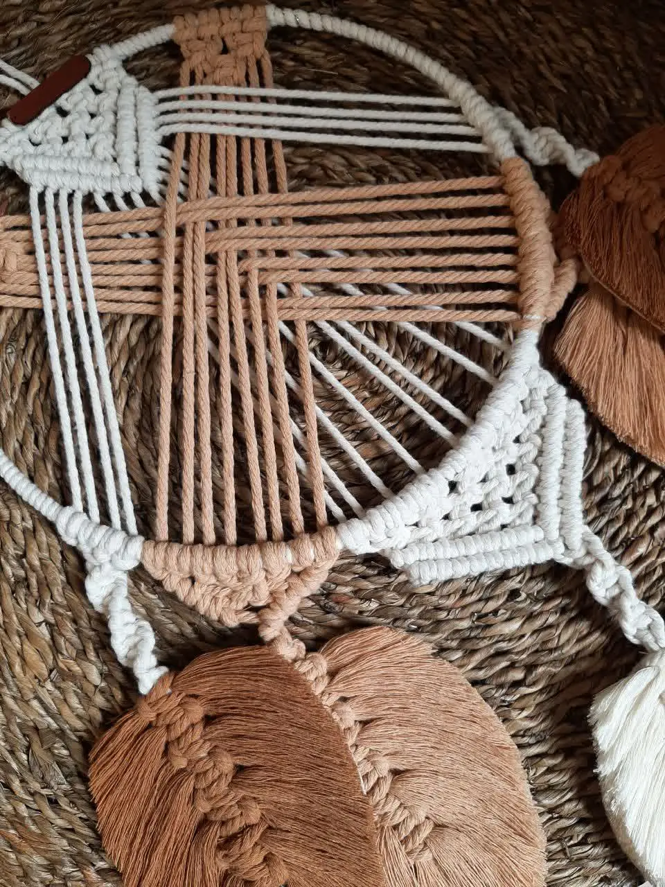 ✅دیوارکوب مکرومه 
