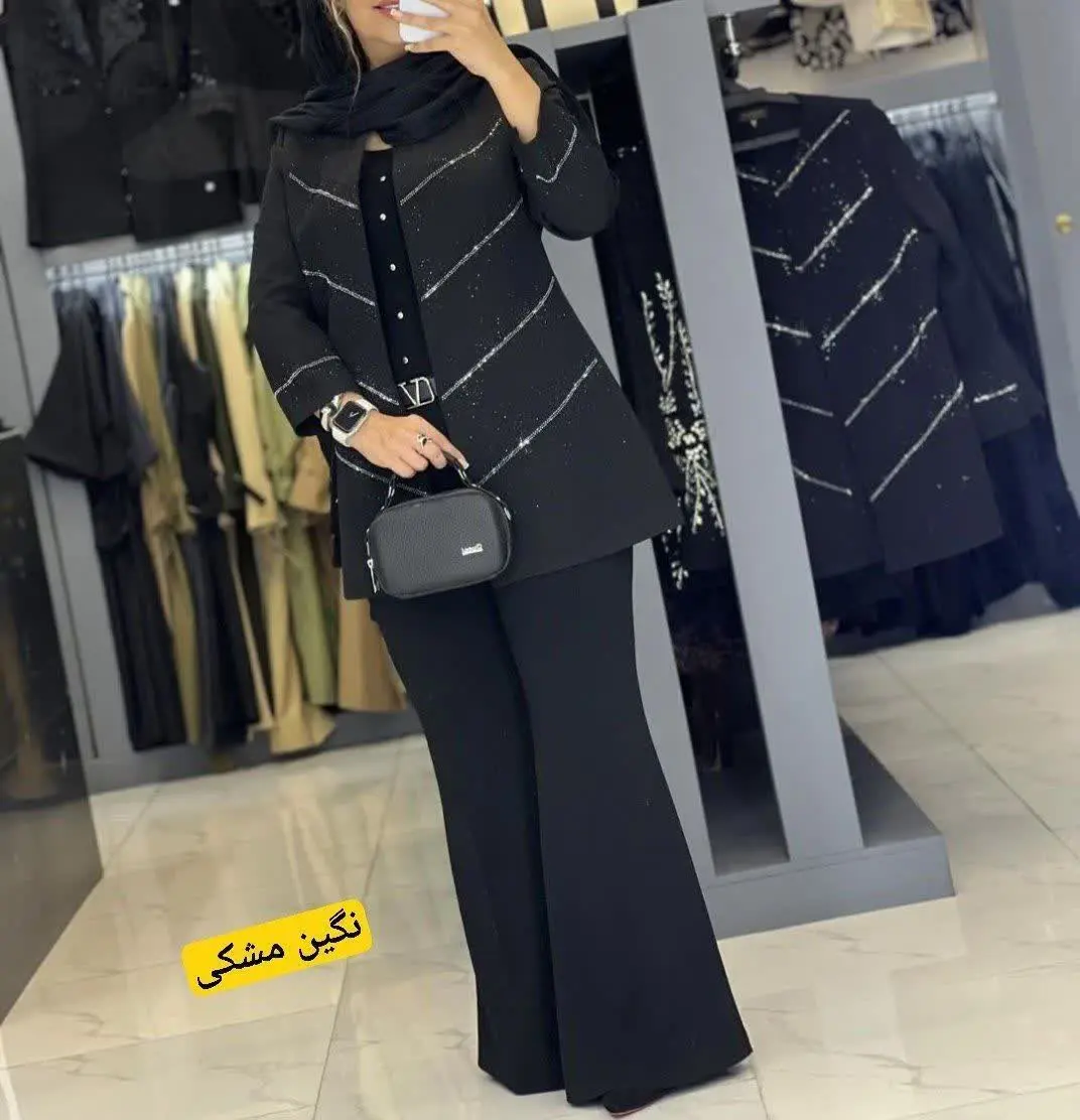 🖋نام: کت یقه گرد خطی
