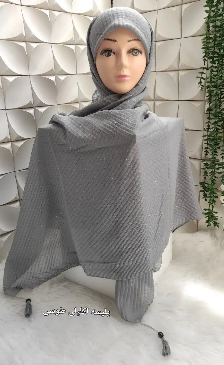 روسری سوپر نخ پلیسه اکلیلی 💥