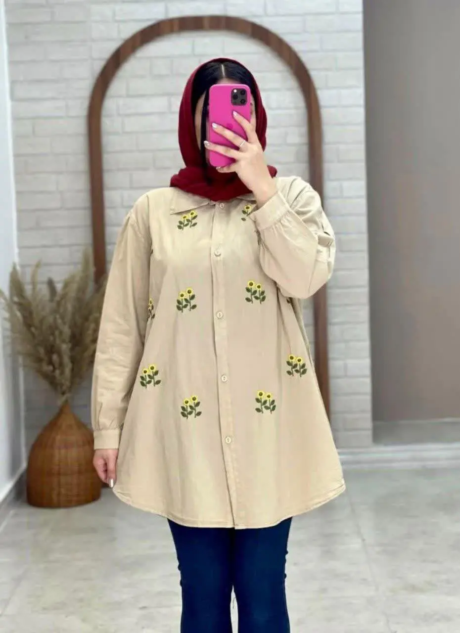 نام: شومیز مانتویی دو گل
