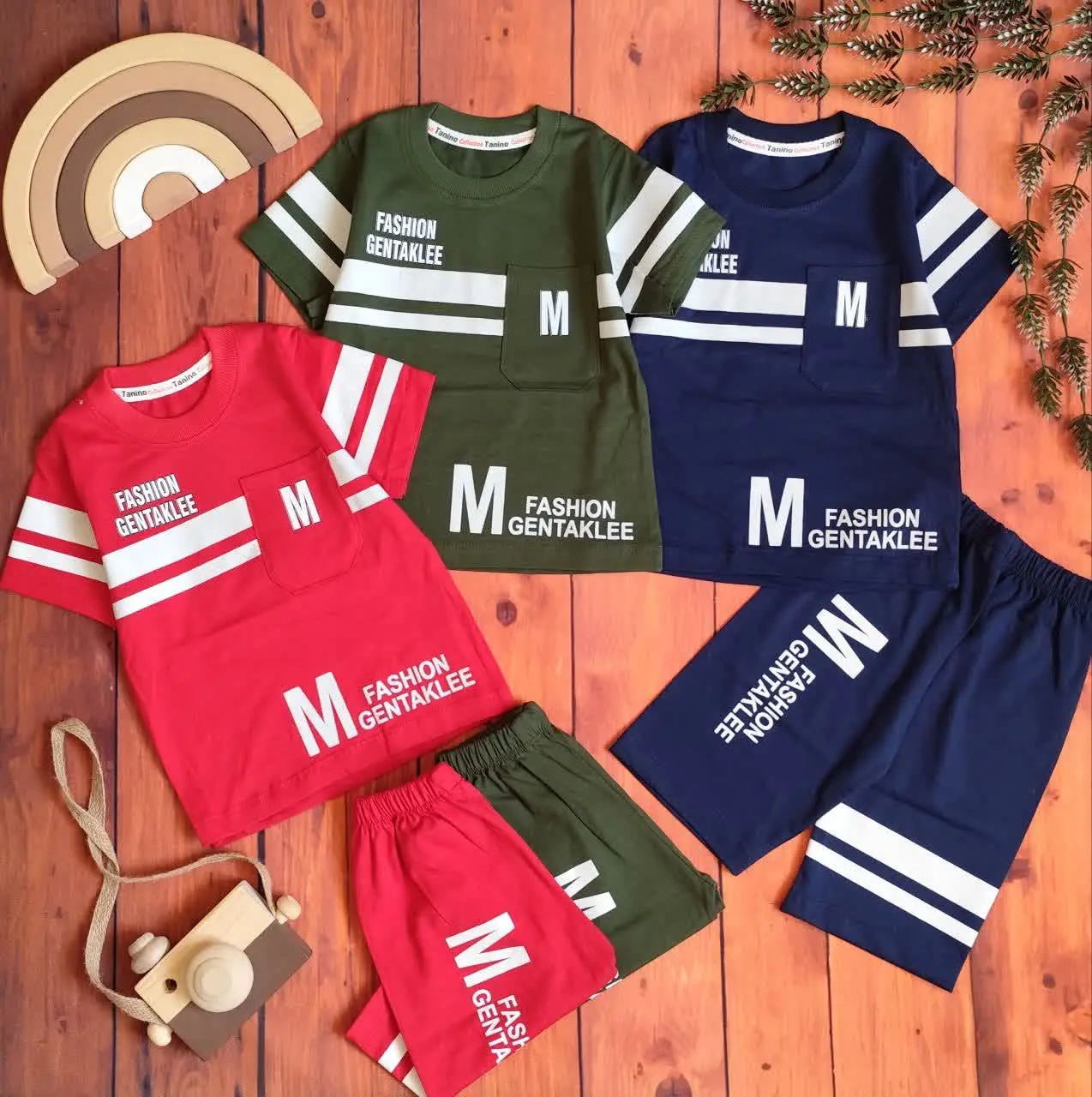 😍ست تیشرت وشلوارک M، جنس پن...