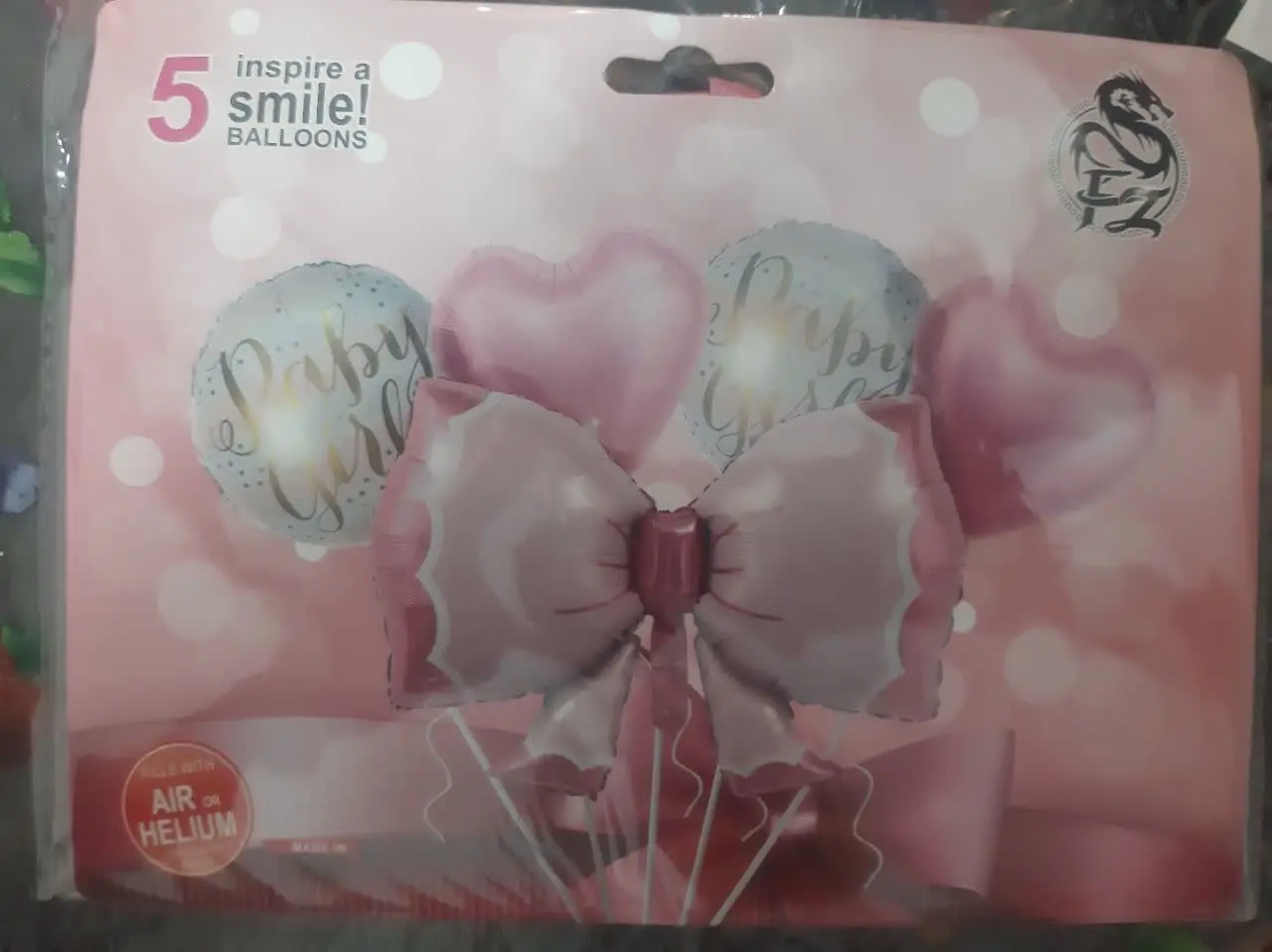 بادکنک ۵تکه فویلی پاپیون
