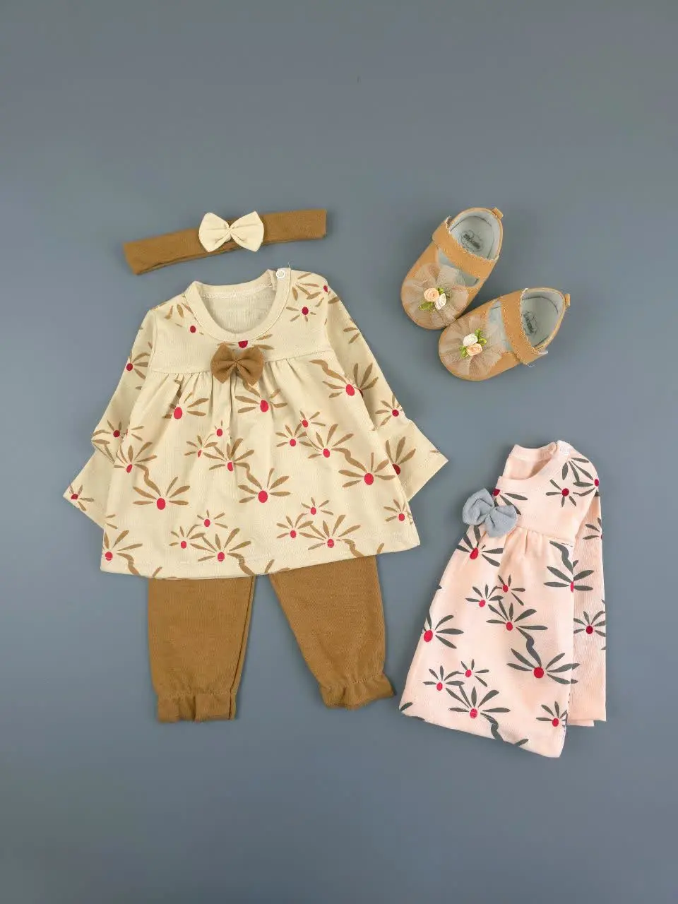 بلوز شلوار و هدبند گلدار پا...