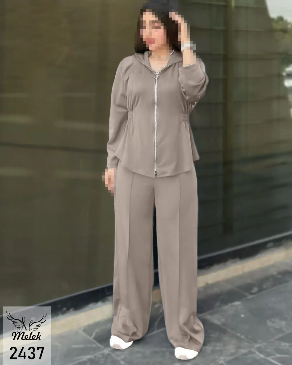 ست سوشرت کلاهدار جلوزیپ و ش...