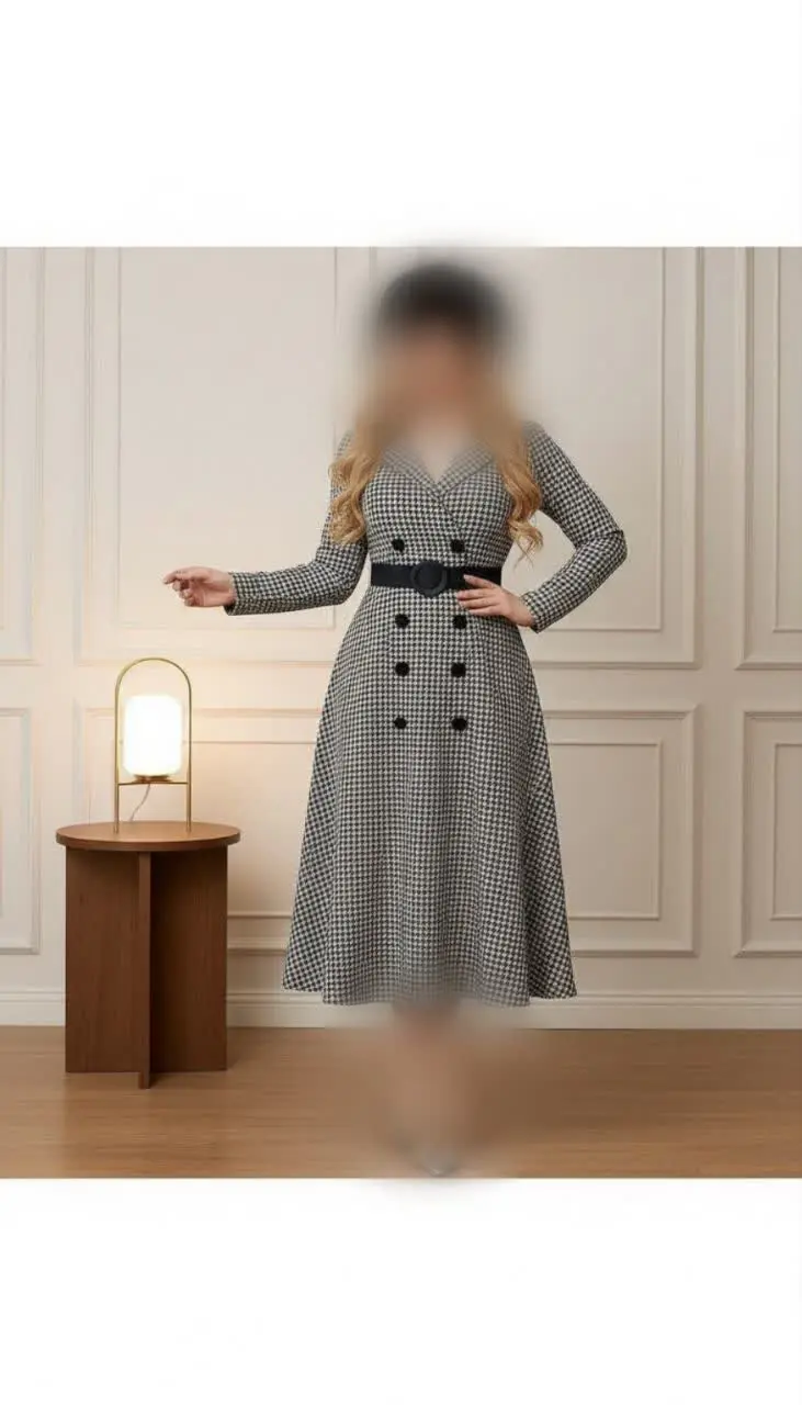 مانتو پاییزه مدل نارون