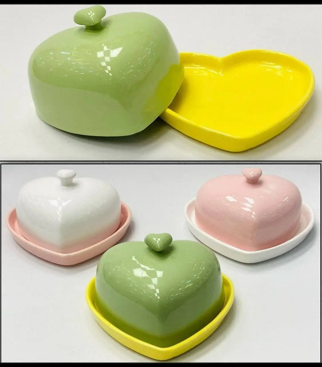 کره خوری قلبی رنگی
