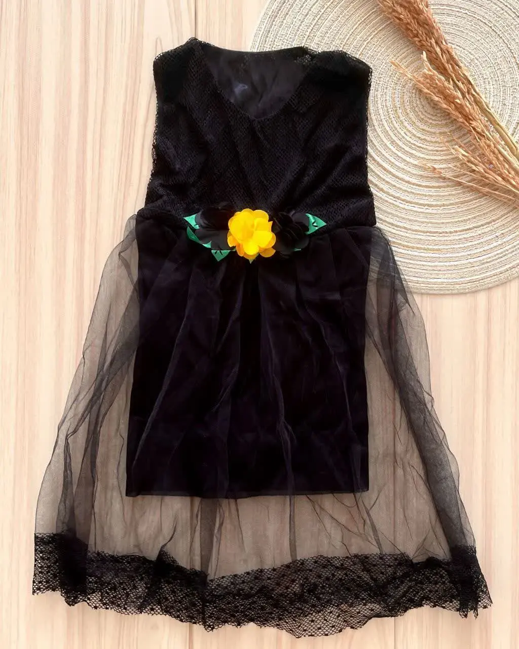 لباس دخترانه سارافن مشکی
