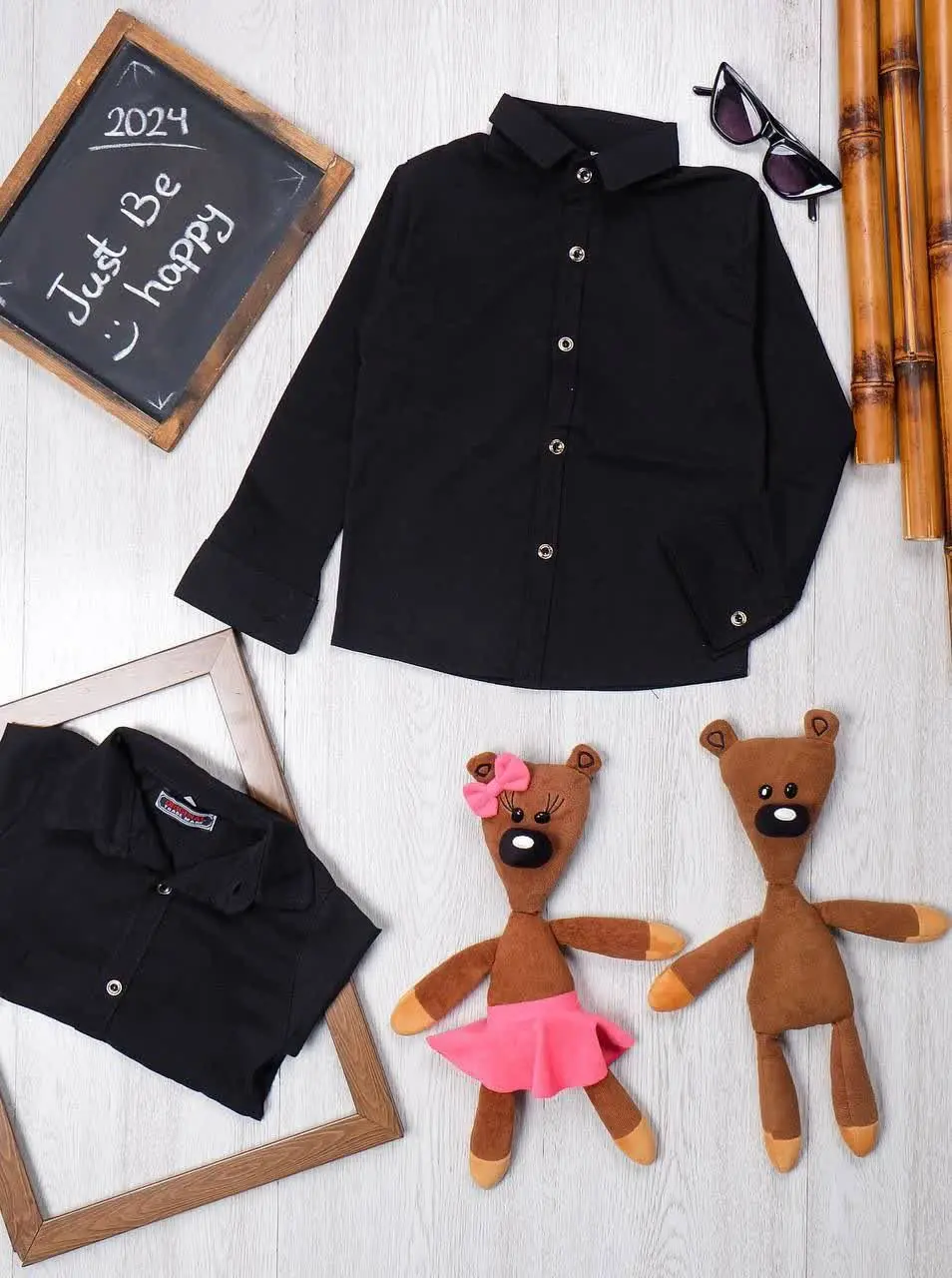 👫پیراهن مشکی پسرانه آستین بلند👫
