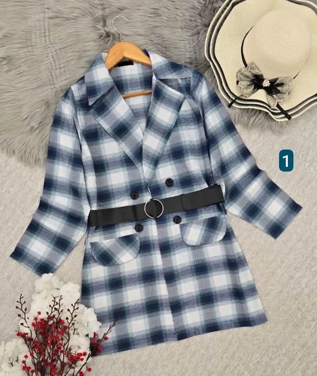 نام: مانتو کتی چهارخونه 
