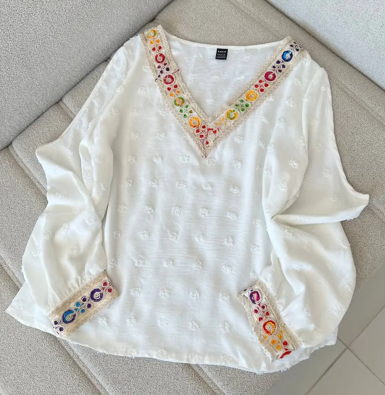 💞 شومیز سفید خاص و شیک💞
