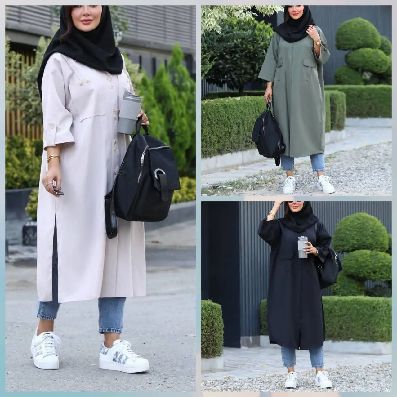 🪡 مدل: مانتو دانشجویی #پرنیان 
