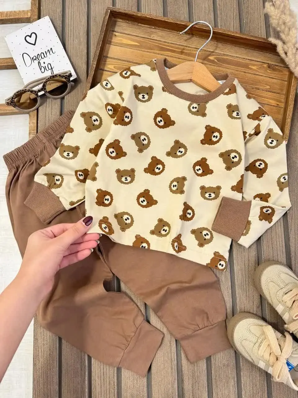 بلوز شلوار خرس هلالی🐻