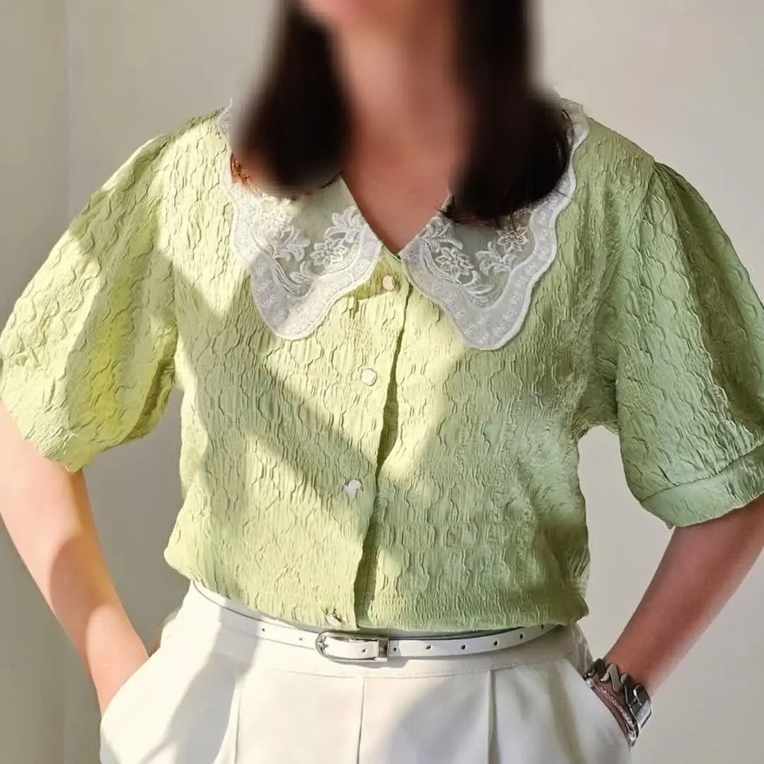 💢 کیفیت عالی، یقه شومیز خام...