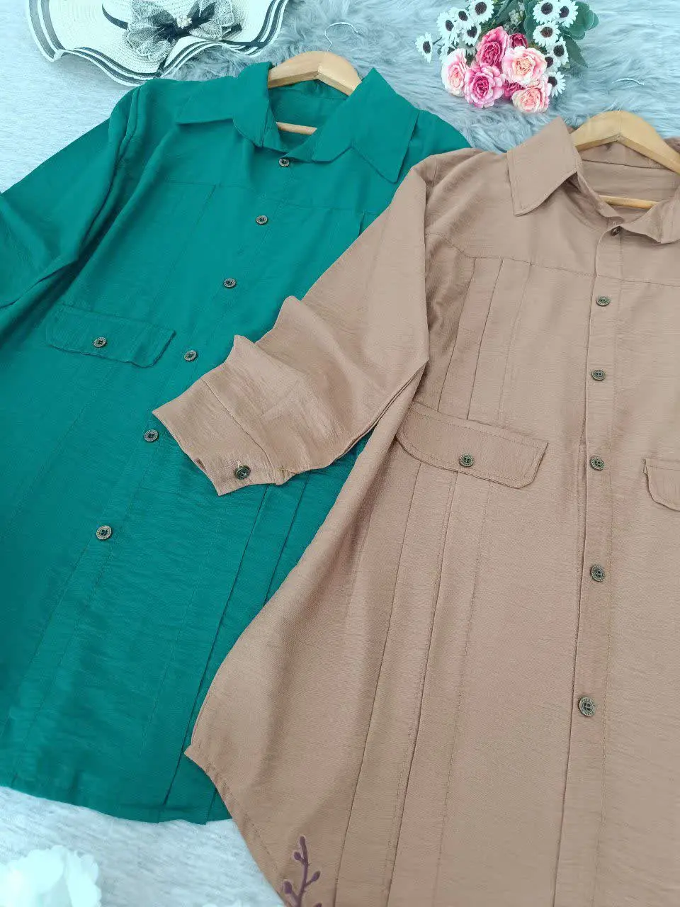 نام: شومیز مانتویی پیله دار
