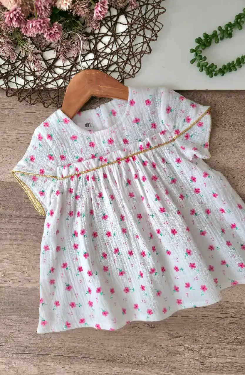 🌸پیراهن دخترانه مدل همتا🌸