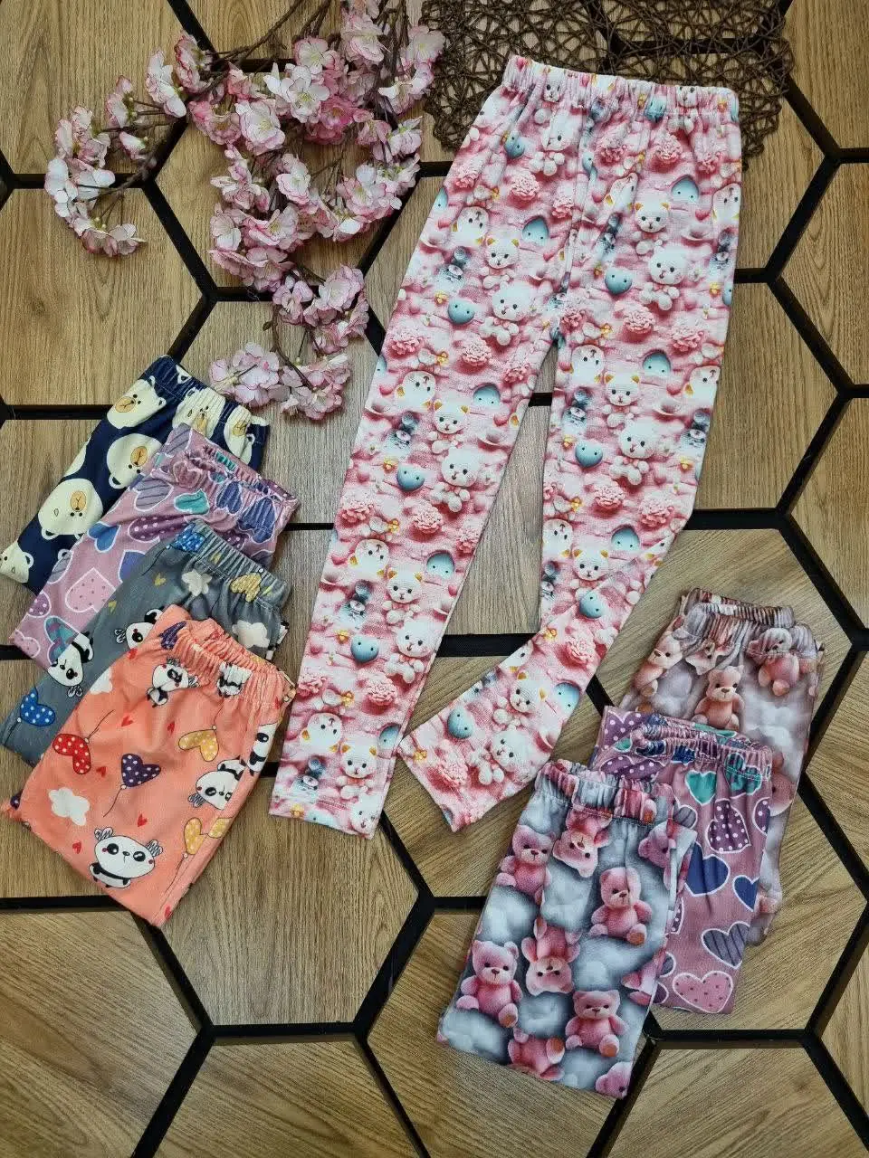 👖شلوار راحتی مخمل دخترانه👧