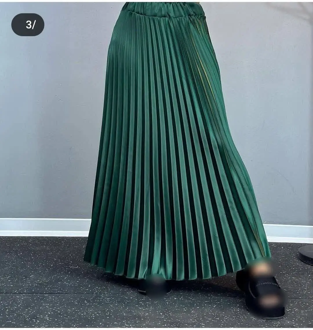 👚نام: دامن ساتن پلیسه
