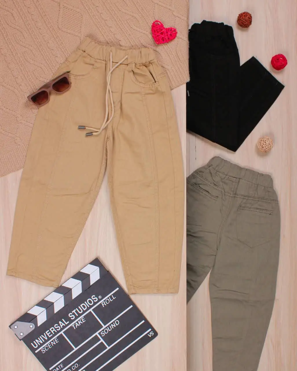 👫شلوار کتان مام فیت ۳رنگ👫
