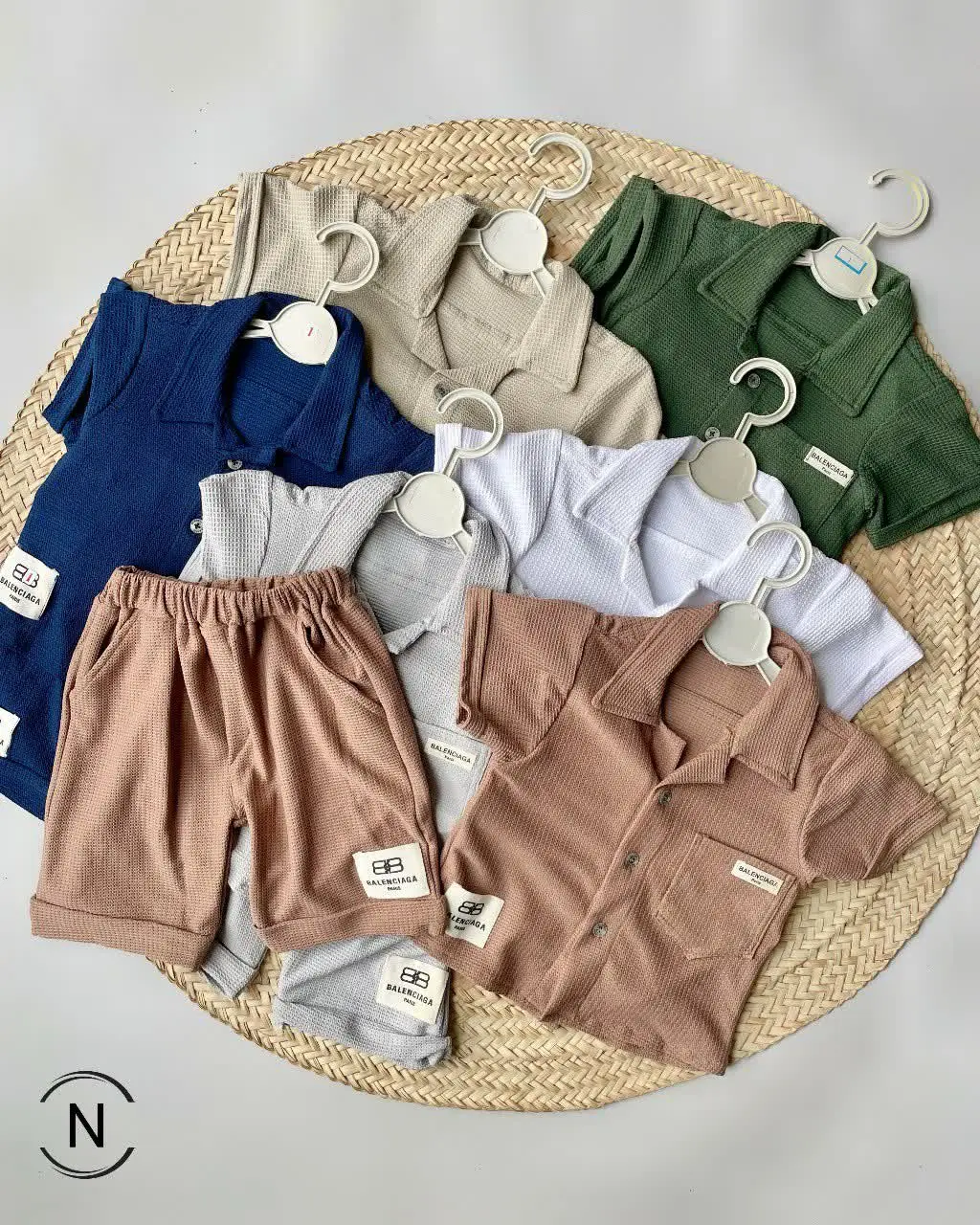 #پیراهن‌شلوارک پسرانه بیسکوئیتی 
