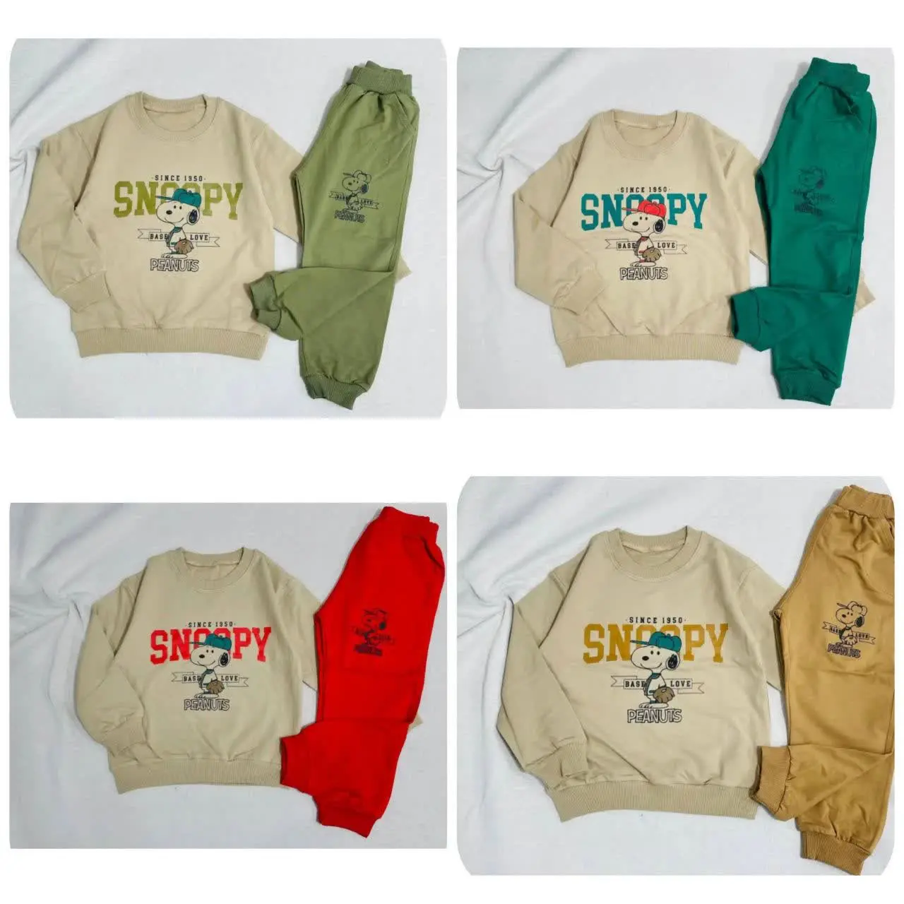 🔮بلوز شلوار اسپرت طرح اسنوپی🔮
