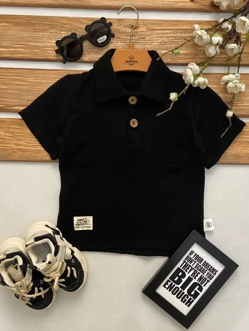 👚 نام: تیشرت تک محرمی یقه دو دکمه
