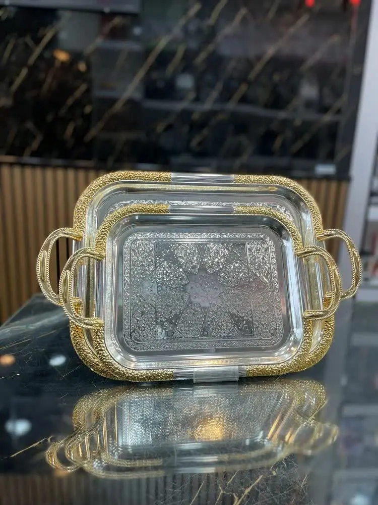 سینی دوتایی طلایی💥