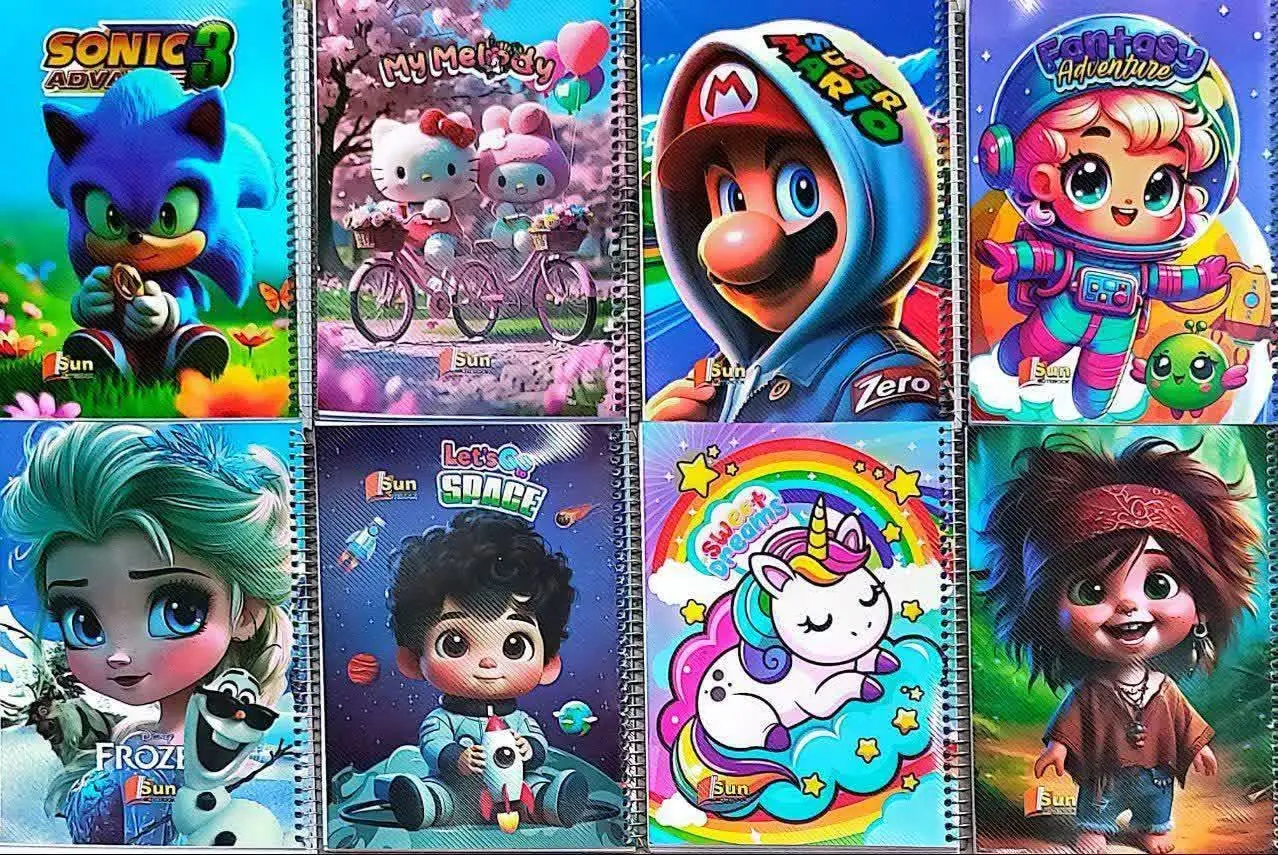 ❗ دفتر ۱۰۰ برگ خطی فانتزی ت...