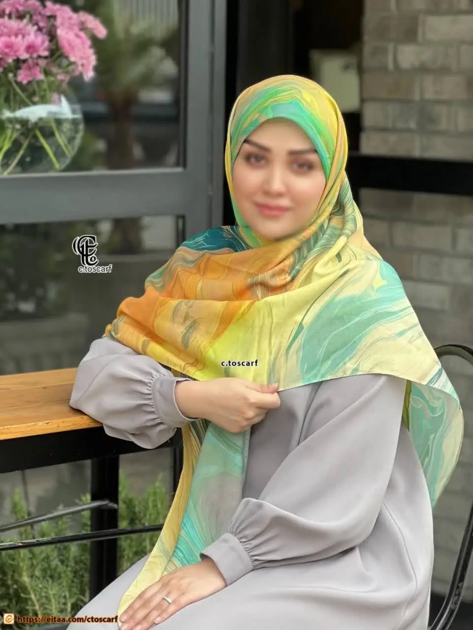 روسری طرح آلما سبز🍏🌱✨
