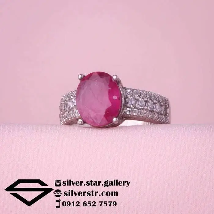 💎 انگشتر زنانه یاقوت سرخ اص...