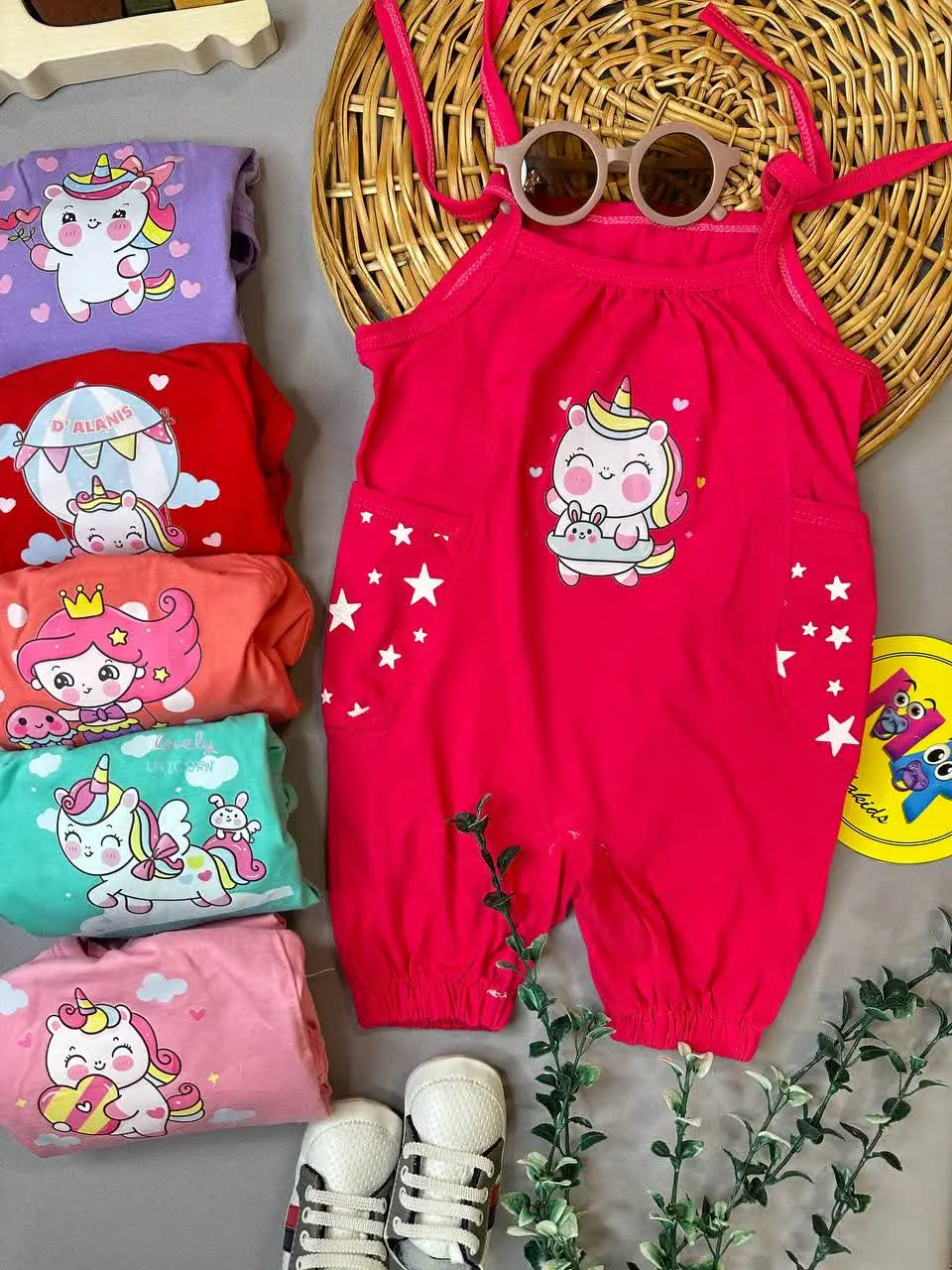 رامپر بندی طرح عروسکی نوزادی و کودک کد ۱۸۰۵۶ 
