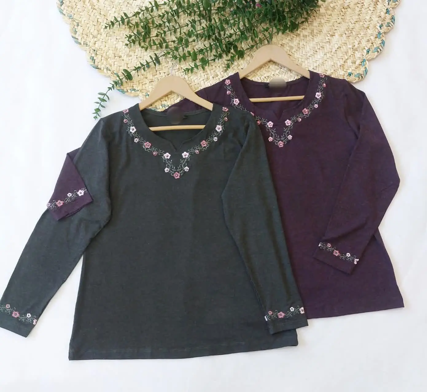 ✅بلوز سوپر سافت گلدوزی بهاره😍🌿