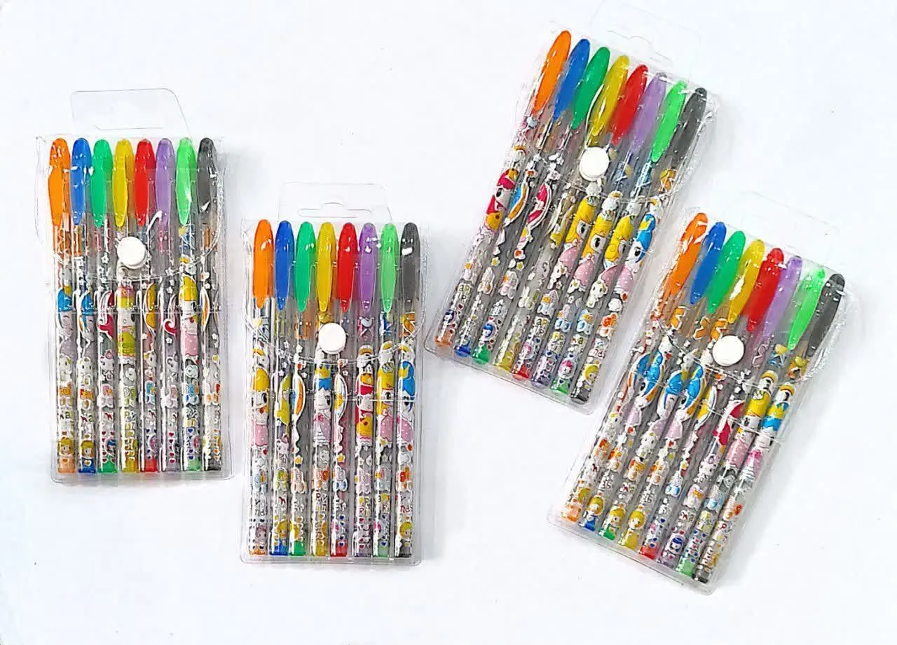 خودکار رنگی اکلیلی کیفی ۸ رنگ
