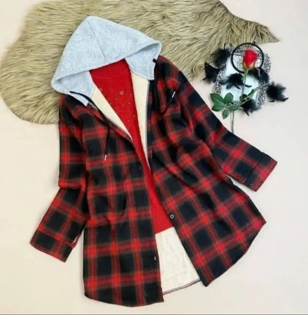 💞مانتو چهارخونه تو خز پرفروش💞
