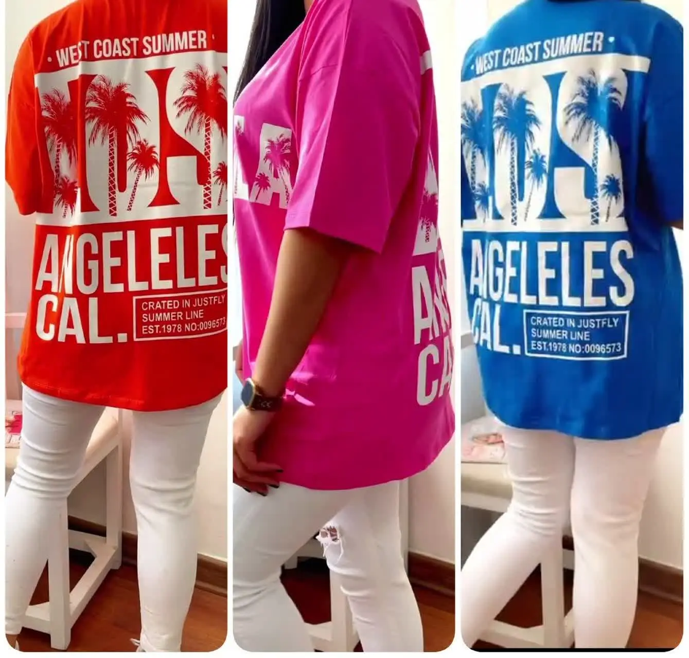 ❤️نام: تیشرت قواره دار LOS ANGELES
