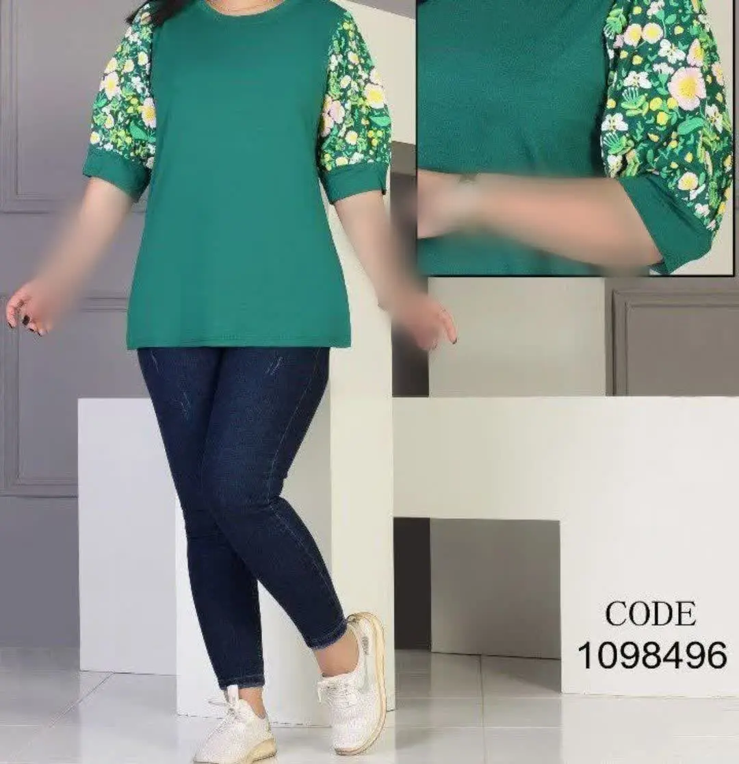 👚نام کالا: بلوز آستین کیمونو گل پفکی برجسته 😉
