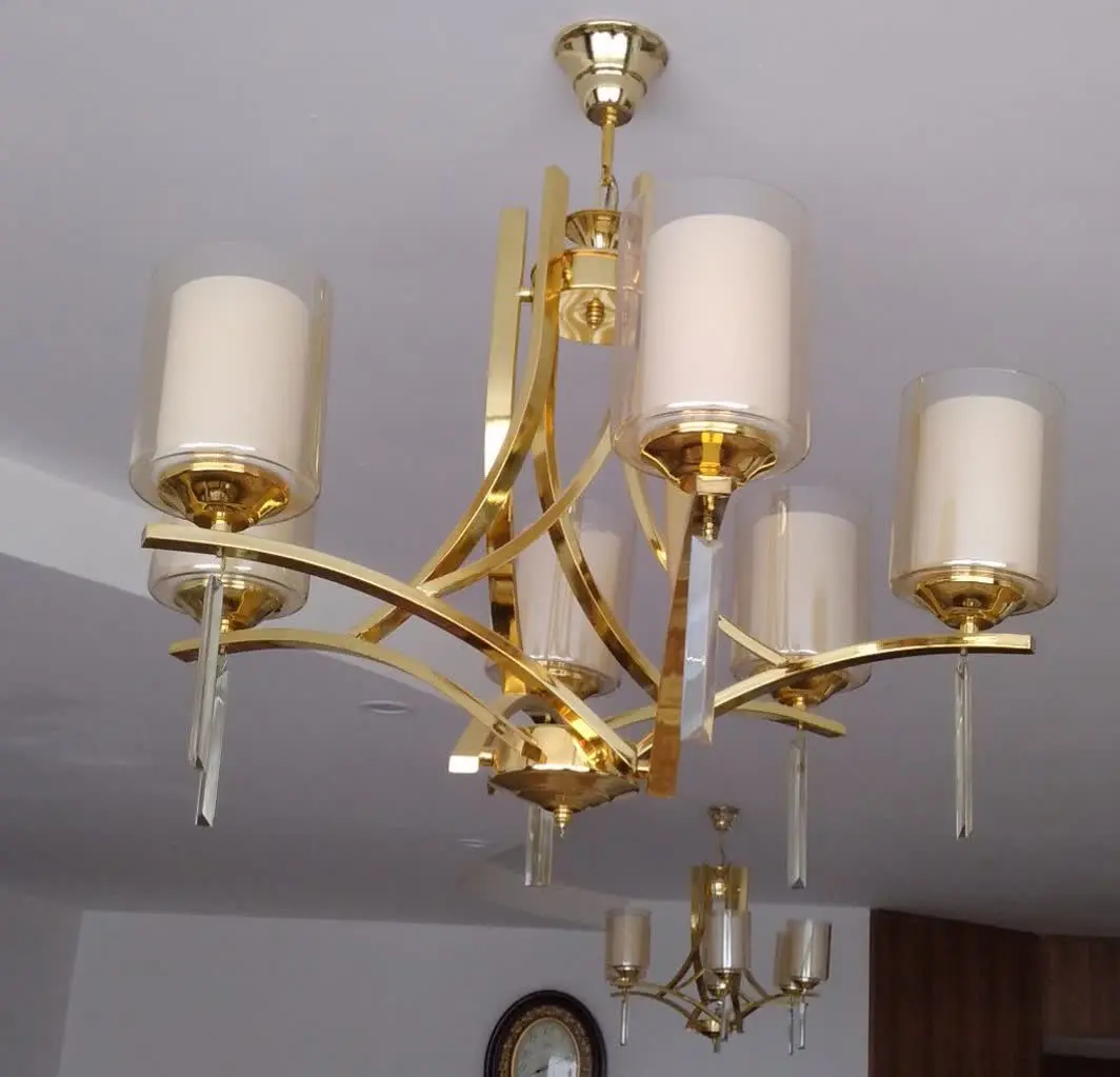 دو عدد لوستر ۶ شاخه