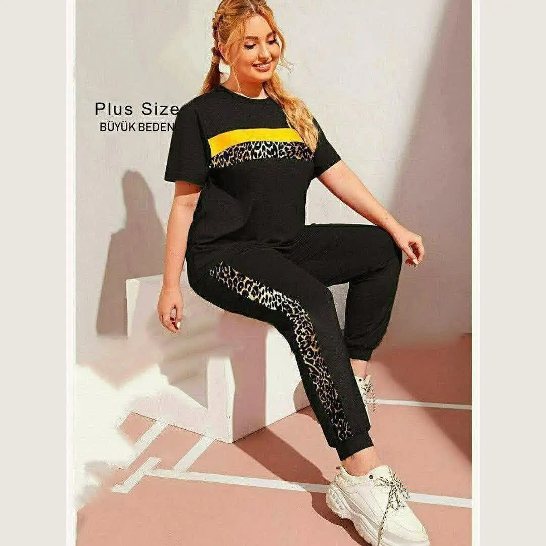 ❤️تیشرت و شلوار 🌺عیدااااانه 🌺مدل پلنگی
