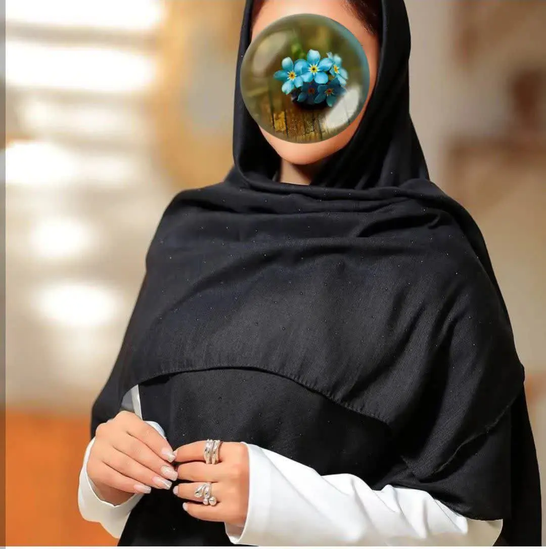 🌸روسری اسلپ نگین دار