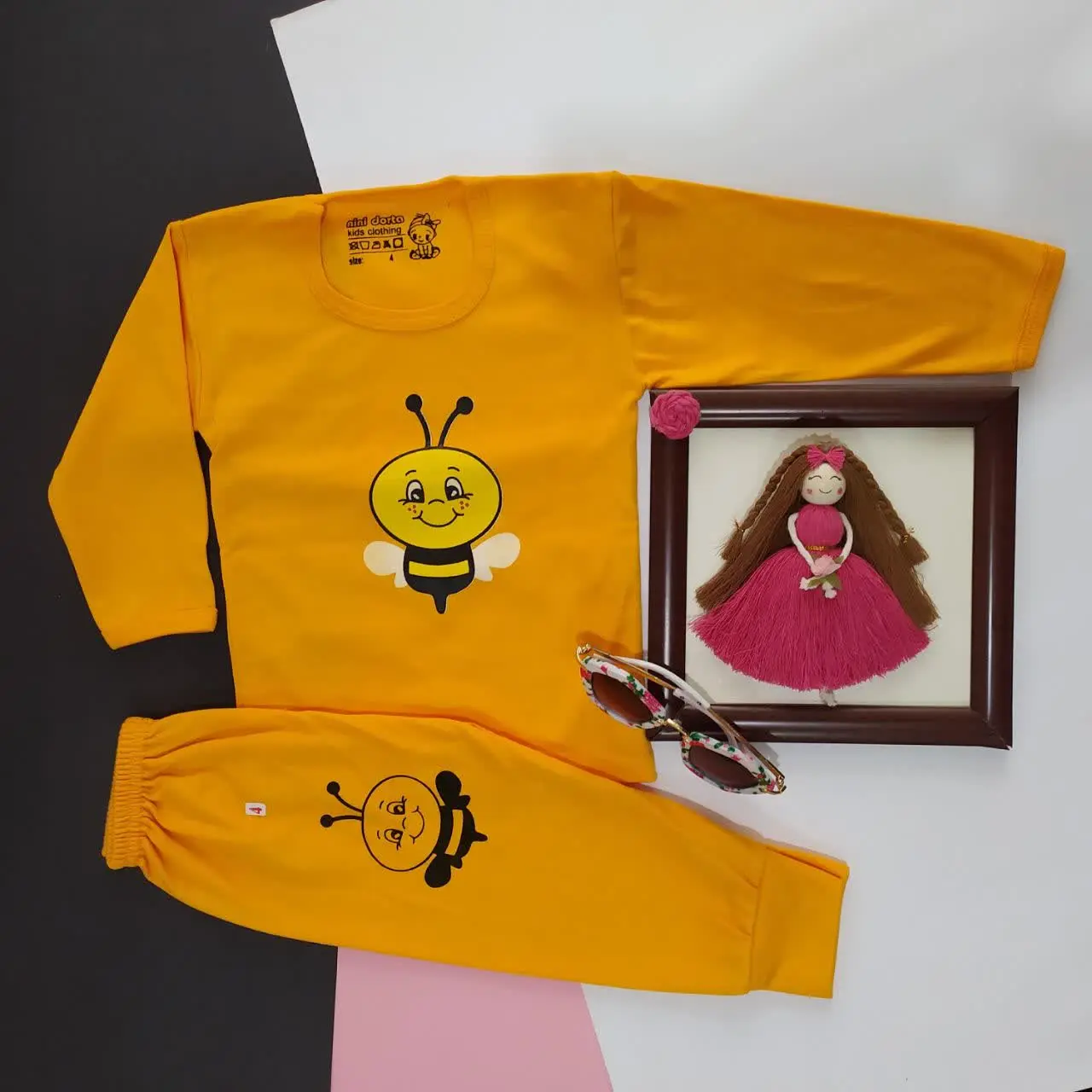 بلوز شلوار زنبوری 💛💛💛
