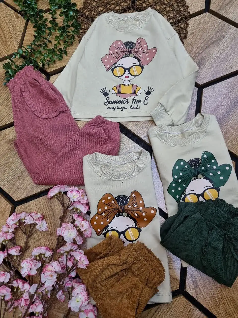 🌹بلوز دورس شلوار مام مخمل د...