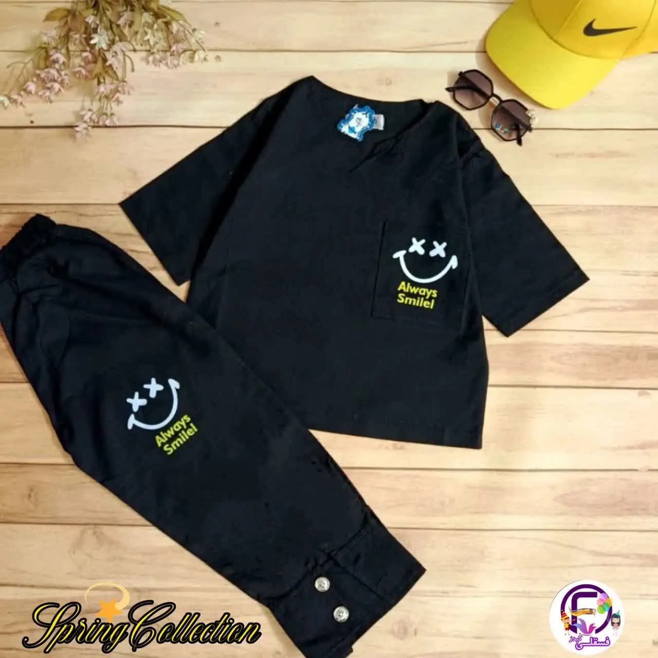 🔅جنس: تیشرت و شلوار لینن پنبه، چاپ dtf، یقه کوبایی، مدل لش، آستین سه ربع، جیب دار
