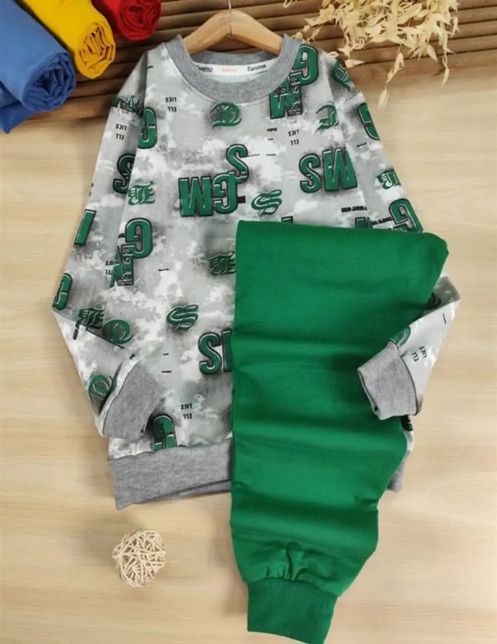 بلوز شلوار بچگانه طرح الفبا...